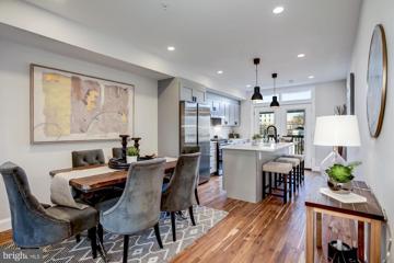 Open dining area flowing into the kitchen