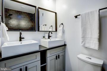 Bathroom with double vanity